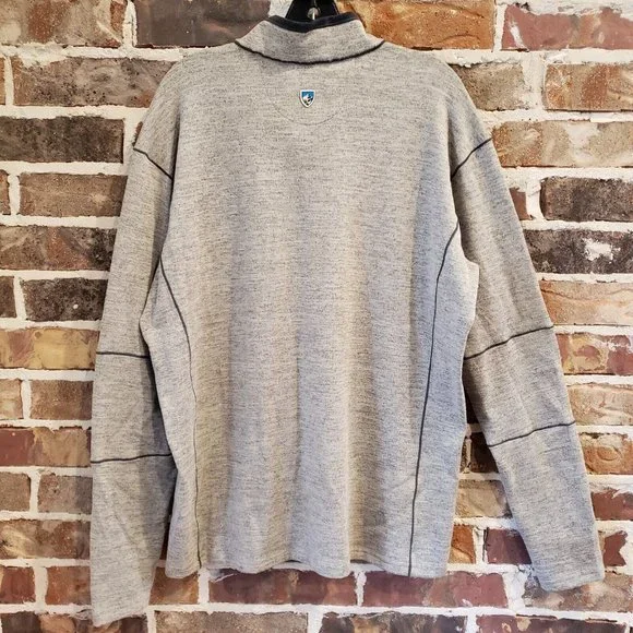KUHL Ryzer 1/4 Zip Long Sleeve Pullover Shirt Men's Size 2XL Style #3112 Gray - Picture 2 of 12